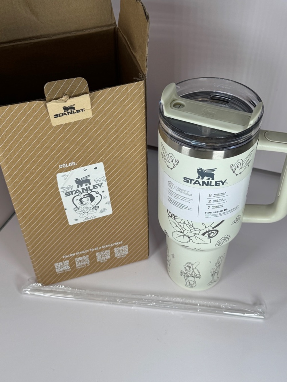 NEW MOLLY name engraved Stanley 40oz Quencher Engraved Disney Snow White - Picture 6 of 14